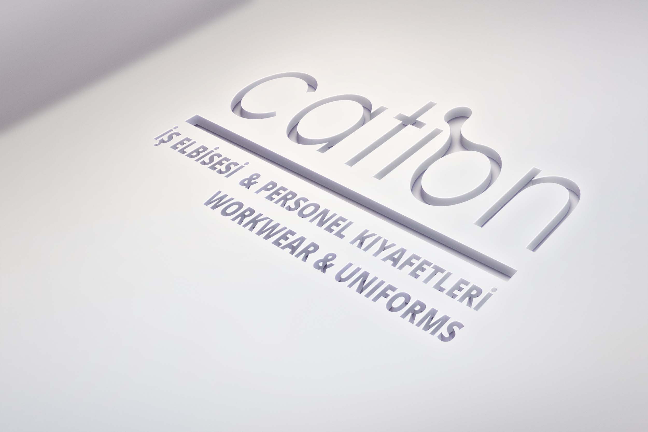 Cation İş Elbisesi 3D Logo